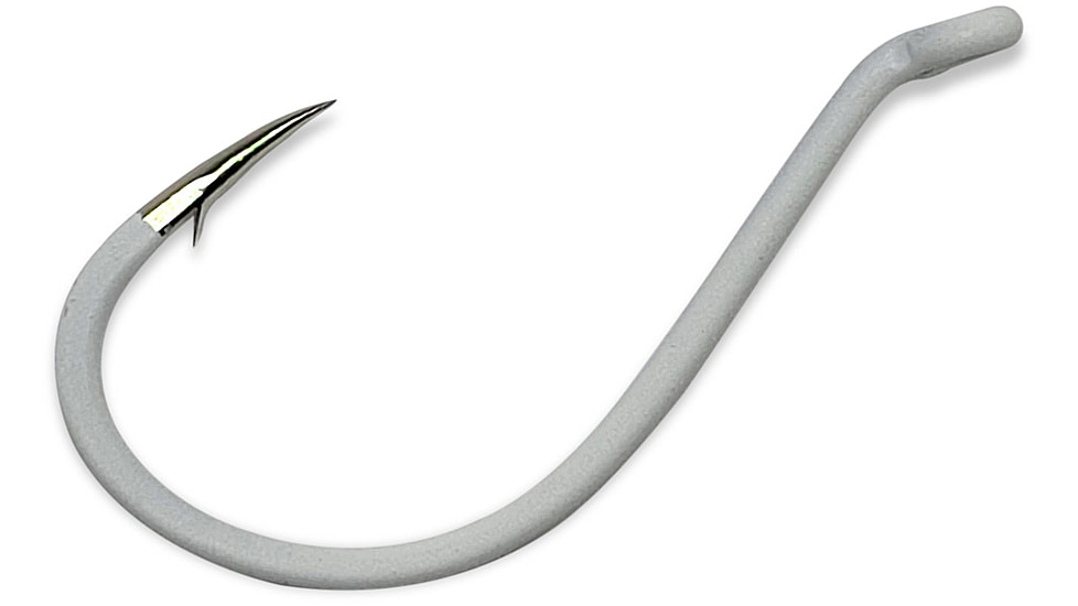 Gamakatsu Octopus Hook, Barbed, Needle Point Ringed Eye, Glow, Size 1, Glow, 1, 02610-GL