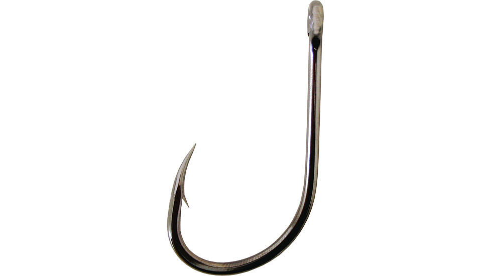 Gamakatsu Offshore Octopus Hook, Needle Point, 4X Strong, Offset, Ringed Eye, NS Black, Size 2/0, 6 per Pack, 98412