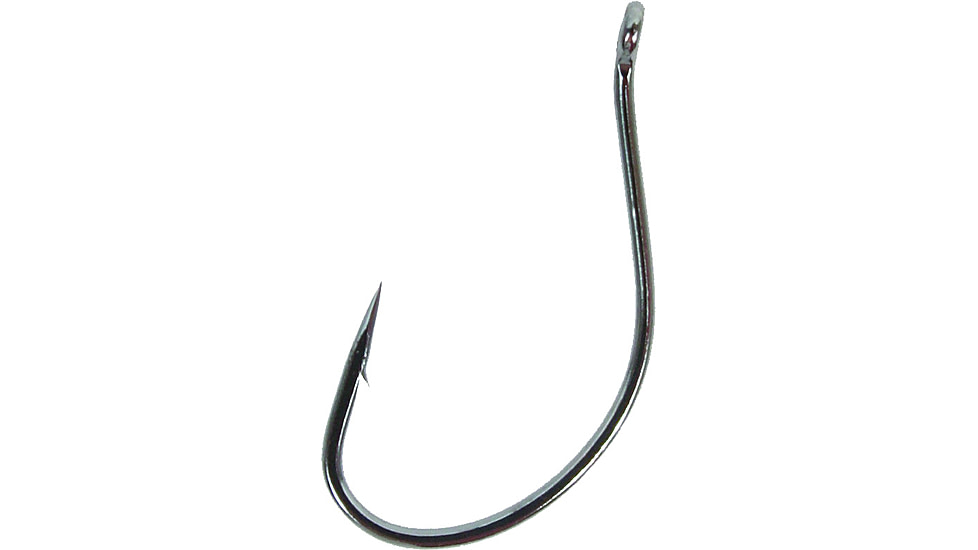 Gamakatsu Split Shot/Drop Shot Hook, Needle Point Ringed Eye, NS Black, Size 4, 25 per Pack, 50408-25
