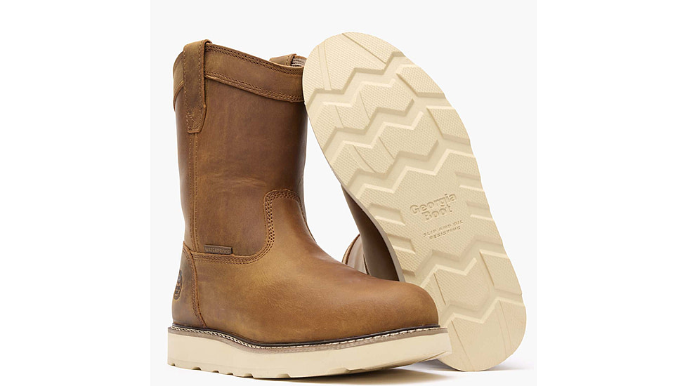 Georgia Boot Core 37 10in Waterproof Mens Pull-On Wedge Boot