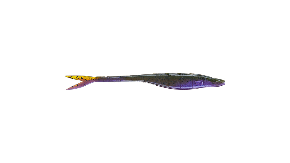 Googan Squad Dart Plastic Misc Soft Bait, 7, 7in, Green Pumpkin Purple, GDT-7-GPU