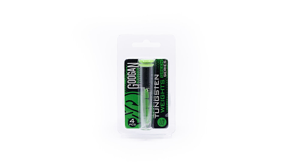 Googan Squad Green Series Tungsten Worm Weigths, Black, 3/16oz, GTW-316-BL