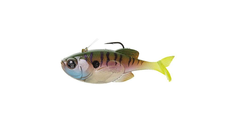 Googan Squad Guppy Swimbait, 3.8in, 1/4 oz, Ghost Gill, GBG-3814-GHG