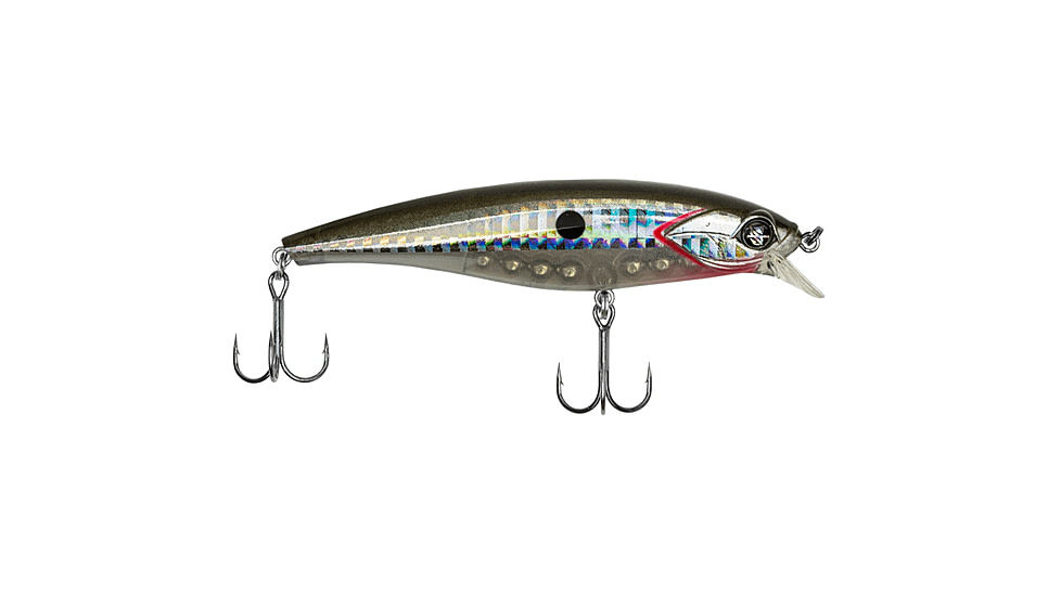 Googan Squad Jr. Scout Hard Bait, 3 1/2in, 3/8 oz, Silver Flash, 10-01-GGS-10002W