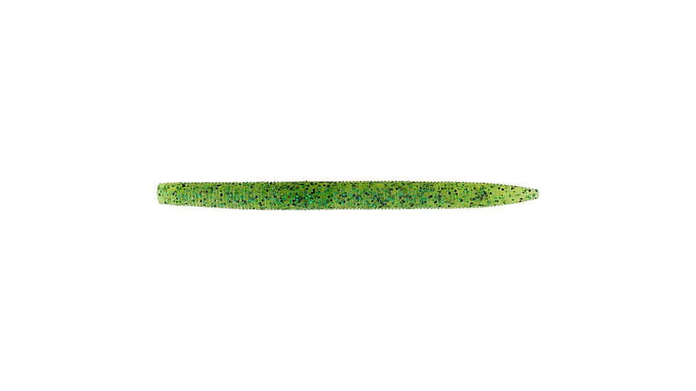 Googan Squad Lunker Log, 5in, Chartreuse Pepper Green Fleck, GLL-5-CPG