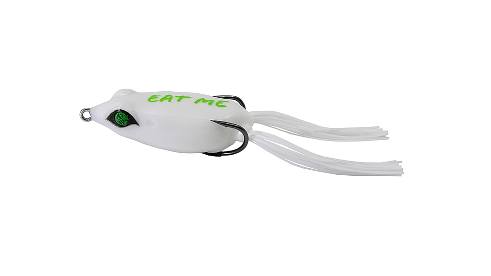Googan Squad Mini Filthy Frog Hollow Body Bait, 2in, 3/8 oz, White, 10-50-GGS-10000J