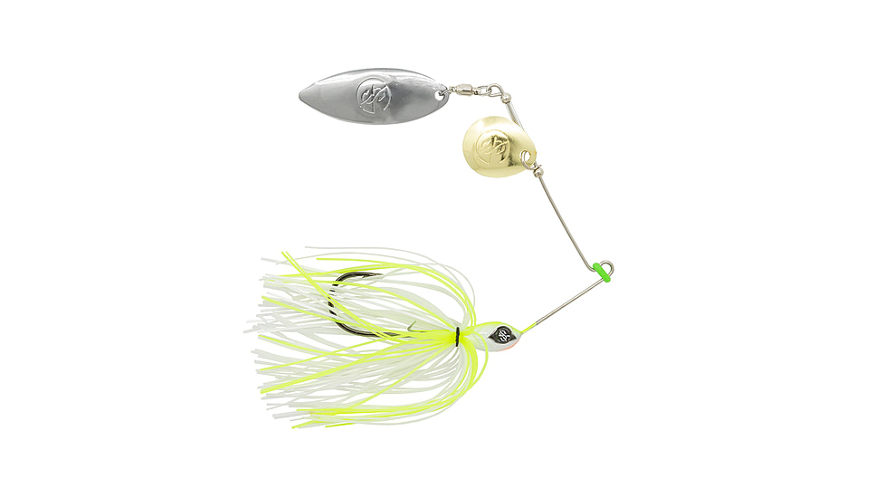 Googan Squad Mini Zinger Spinnerbait, 1/4 oz, Chartreuse White, 10-15-GGS-10000M