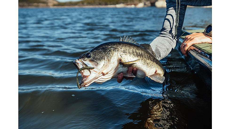 Googan Squad Pinner Worm Soft Bait,8 Pack, 5.5in, Watermelon Red Flake, GPW-55-WMR