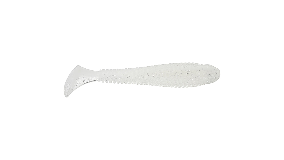 Googan Squad Saucy Swimmer, 3.3in, White Pearl Shad, GSW-33-WPS