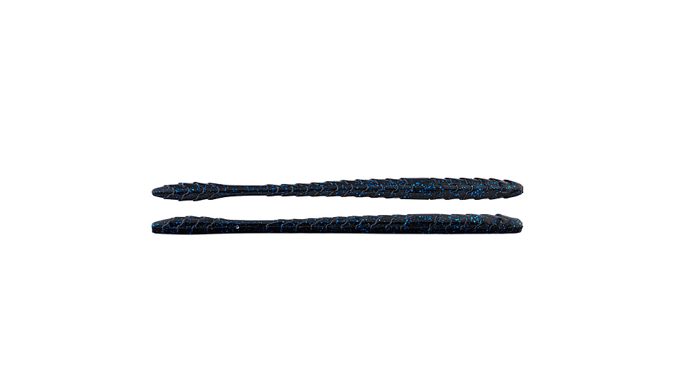 Googan Squad Slim Shake Worm, 6.5in, Black Blue Flake, GSS-BLB