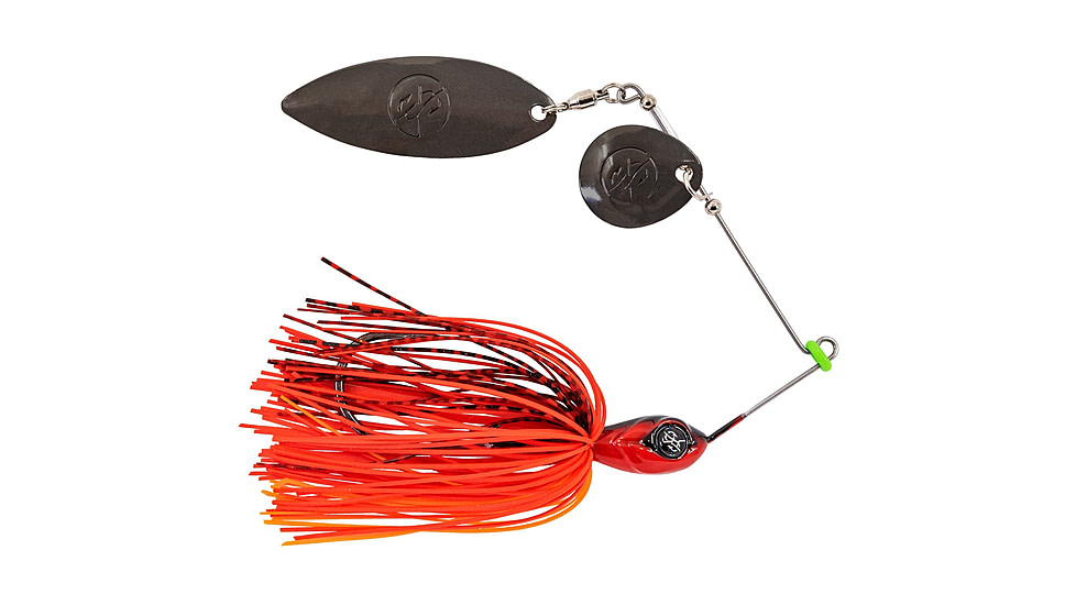 Googan Squad Mini Zinger Spinnerbait, 1/4 oz, Flamin' Hot, 10-15-GGS-10000T