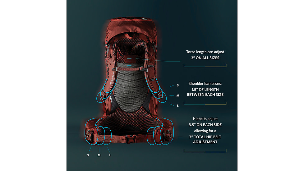 Gregory Baltoro 65L Pack, Brick Red, Medium, 141300-1129