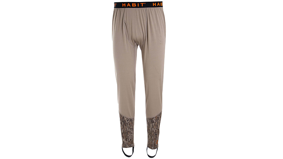 Habit Buck Hills Base Layer Pant, Mossy Oak New Bottomland / Timber Wolf, Medium, BL10033-M-8-6-M-3D6