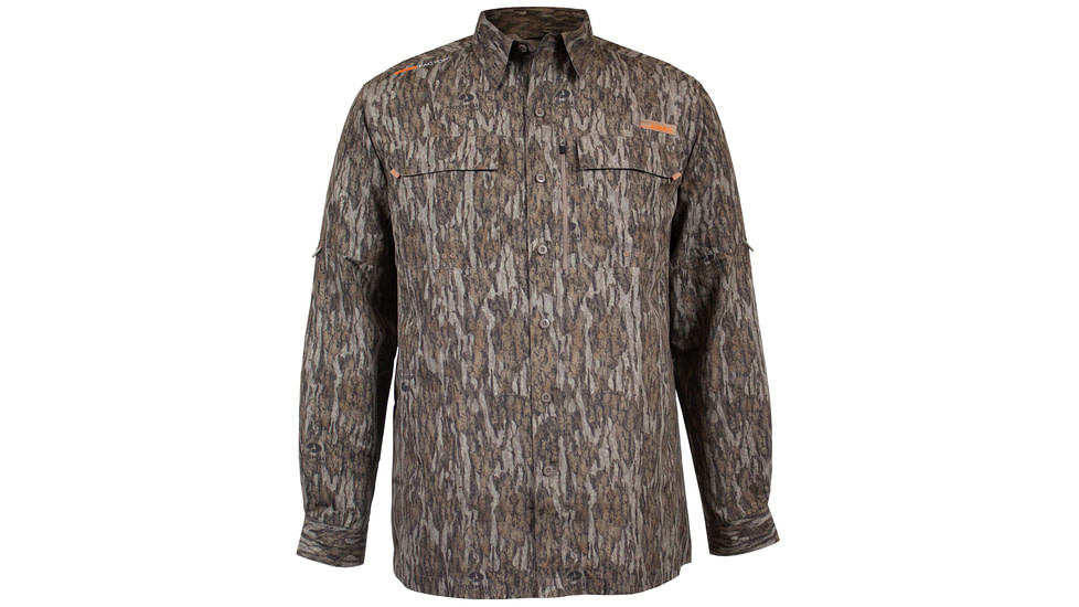 Habit Hatcher Pass Camo Guide Long Sleeve Shirt - Mens, Mossy Oak New Bottomland, Extra Large, TS1477-14-XL