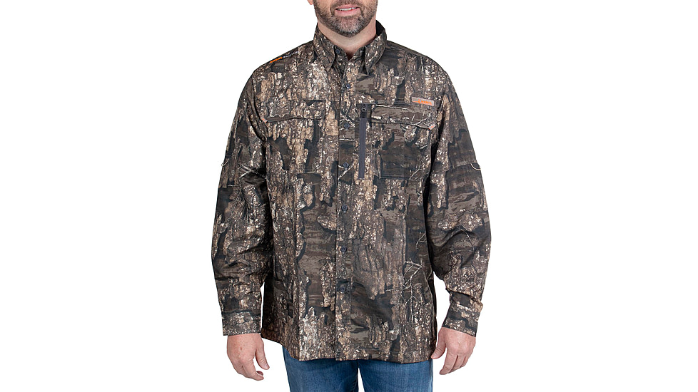 Habit Hatcher Pass Camo Guide Long Sleeve Shirt - Mens, Realtree Timber, Medium, TS1477-0B8-M