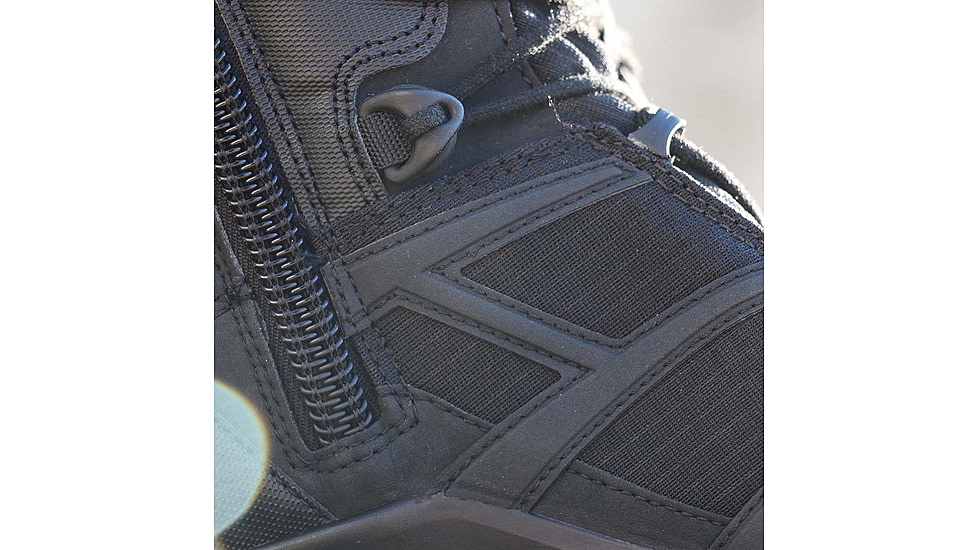 HAIX Black Eagle Athletic 2.0 T High, Side-Zip Boots, Black, 11, 330004-11