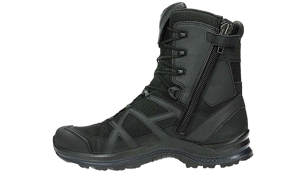 HAIX Black Eagle Athletic 2.0 T High, Side-Zip Boots, Black, 11, 330004-11