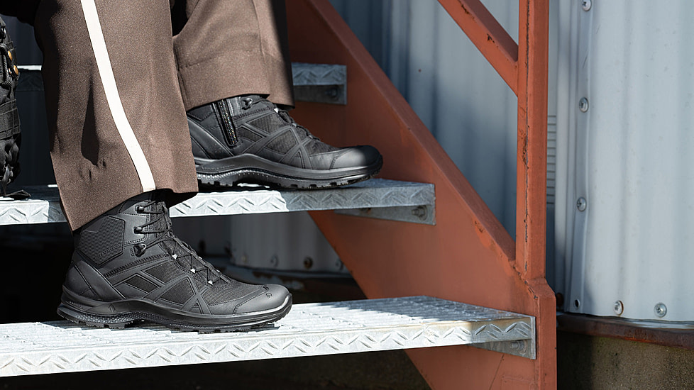 HAIX Black Eagle Athletic 2.0 T High, Side-Zip Boots, Black, 11, 330004-11