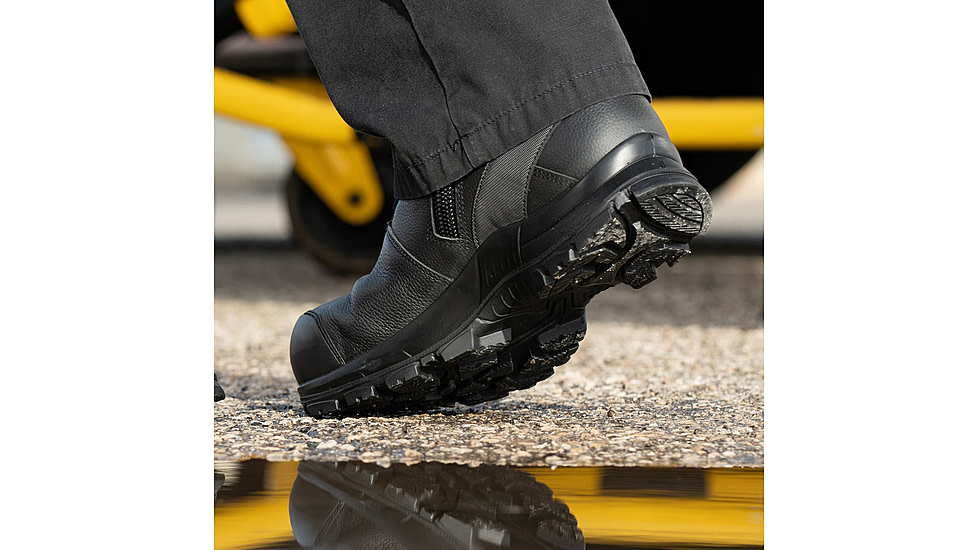HAIX Black Eagle Safety 55 Mid, Side-Zip, Women's Boots, Black, 10.5 Medium, 620013M-10.5