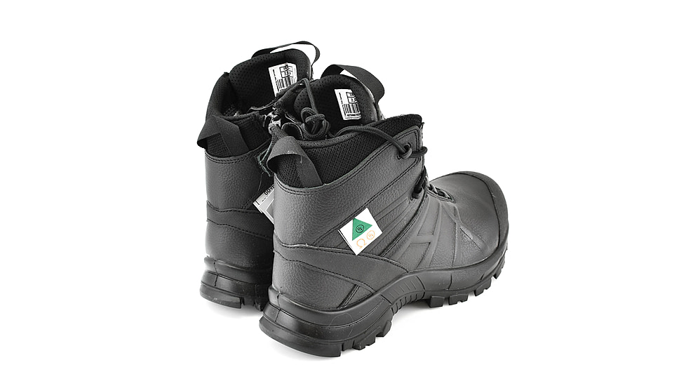 HAIX Black Eagle Safety 55 Mid, Side-Zip, Womens Boots, Black, 7.5 Medium, 620013M-7.5