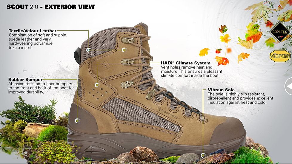 HAIX Scout 2.0 Hiking Boots - Mens, Brown, 13 US, Medium, 206319M-13