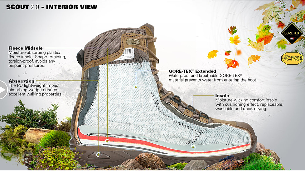 HAIX Scout 2.0 Hiking Boots - Mens, Brown, 13 US, Medium, 206319M-13