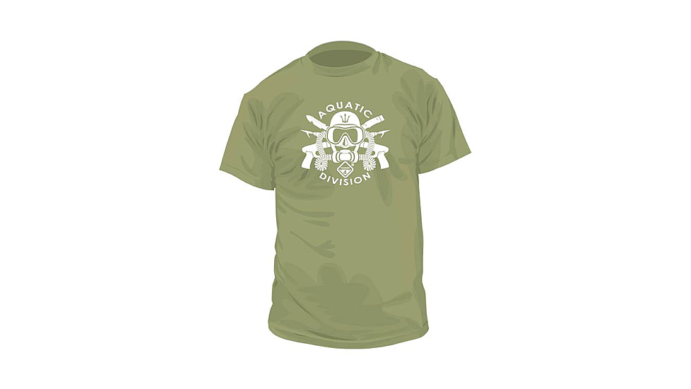 Hazard 4 Aquatic Division Cotton T-Shirt - Men's, OD Green, Extra Small, APRG-AQUD-ODG-XS