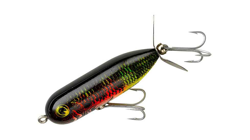 Heddon Baby Torpedo Topwater Prop Bait, 2 1/2in, 3/8 oz, Natural Perch, X0361LC