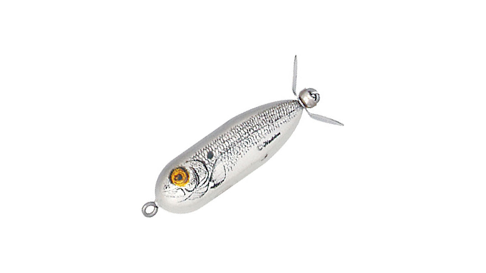Heddon Baby Torpedo Topwater Prop Bait, 2 1/2in, 3/8 oz, Shad, X0361GBSD