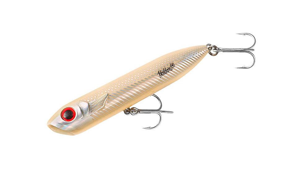 Heddon Chug'n Spook Topwater Walking Bait, 4 7/8in, 1 oz, Bone/Silver, X9556BONSL