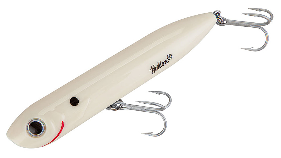 Heddon Chug'n Spook Topwater Walking Bait, 4 7/8in, 1 oz, Bone, X9556435