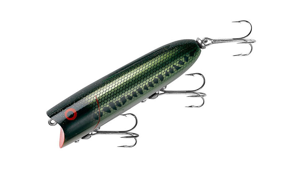 Heddon Lucky 13 Topwater Popper, 3-3/4in, 5/8 oz, Baby Bass Red Gill, X2500BBR