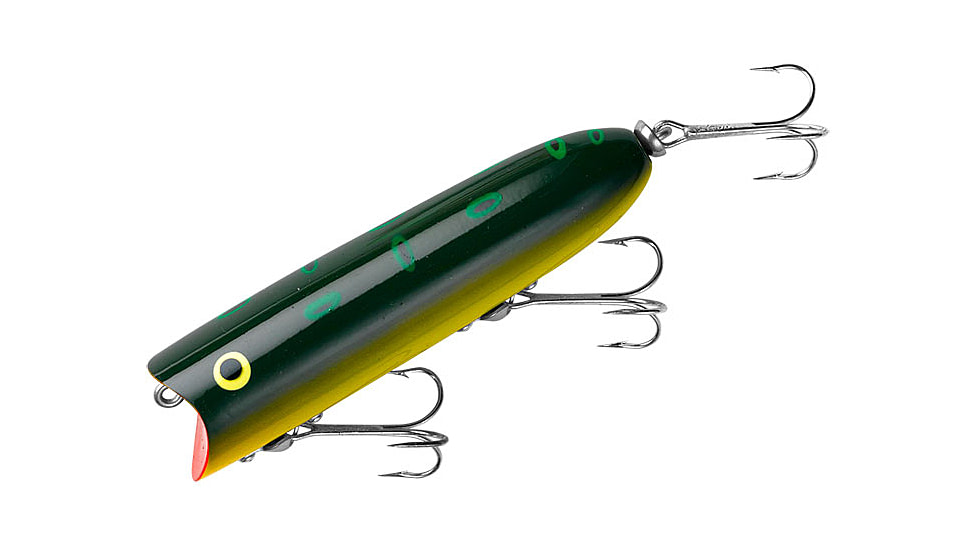 Heddon Lucky 13 Topwater Popper, 3-3/4in, 5/8 oz, Bullfrog, X2500BF