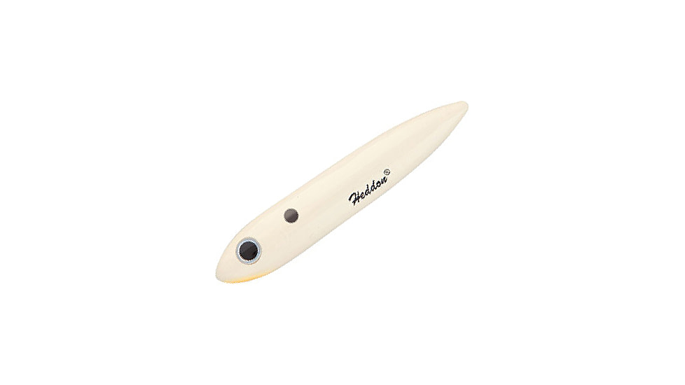 Heddon One Knocker Spook Topwater Bait, 4.5in, 3/4 oz, Bone/Orange Belly, XK9253427