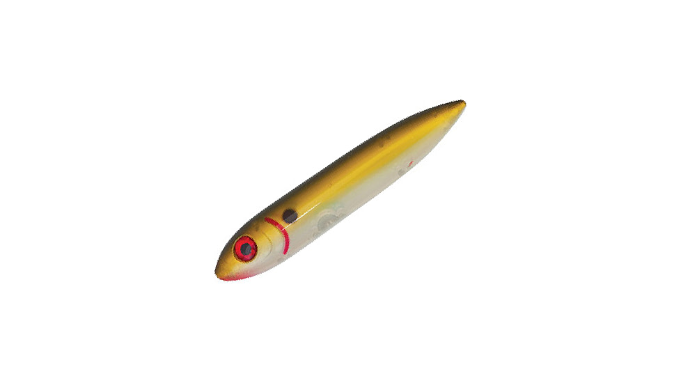 Heddon One Knocker Spook Topwater Bait, 4.5in, 3/4 oz, Ghost, XK9253431
