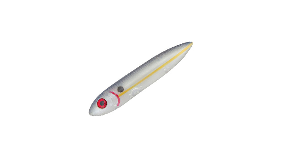 Heddon One Knocker Spook Topwater Bait, 4.5in, 3/4 oz, Pearl Shad, XK9253432