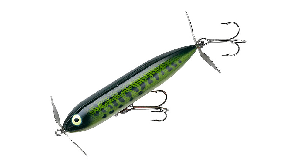 Heddon Wounded Zara Spook Topwater Walking Bait, 3.5in, 1/2 oz, Baby Bass, XP9255BB