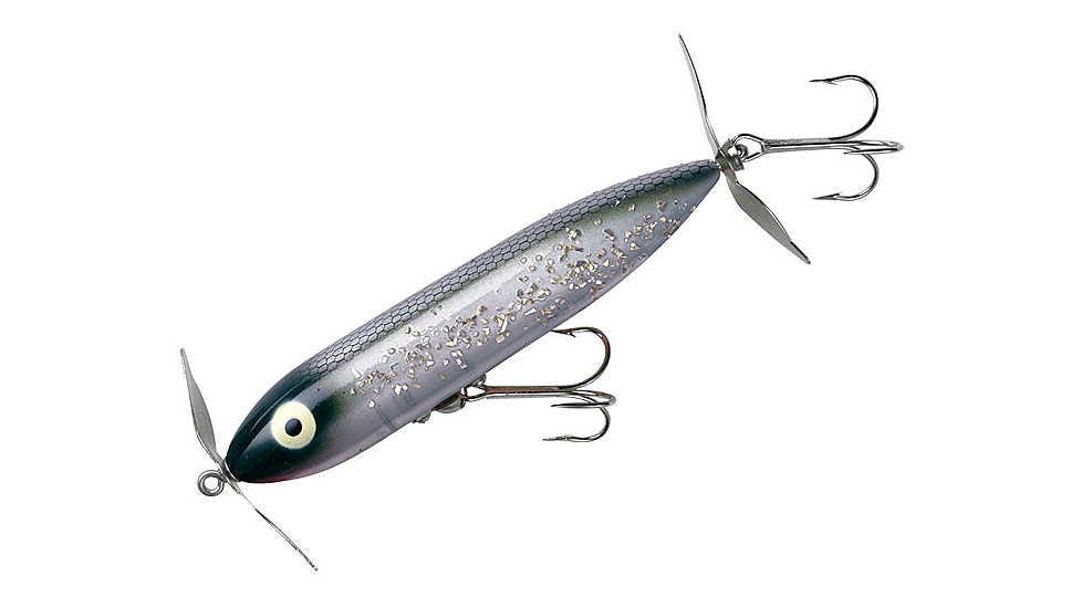 Heddon Wounded Zara Spook Topwater Walking Bait, 3.5in, 1/2 oz, Flitter Shad, XP9255SS