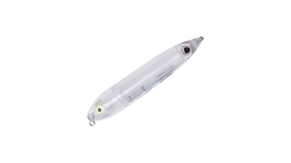 Heddon Zara Puppy Topwater Walking Bait, 3in, 1/4 oz, Clear, X9225C