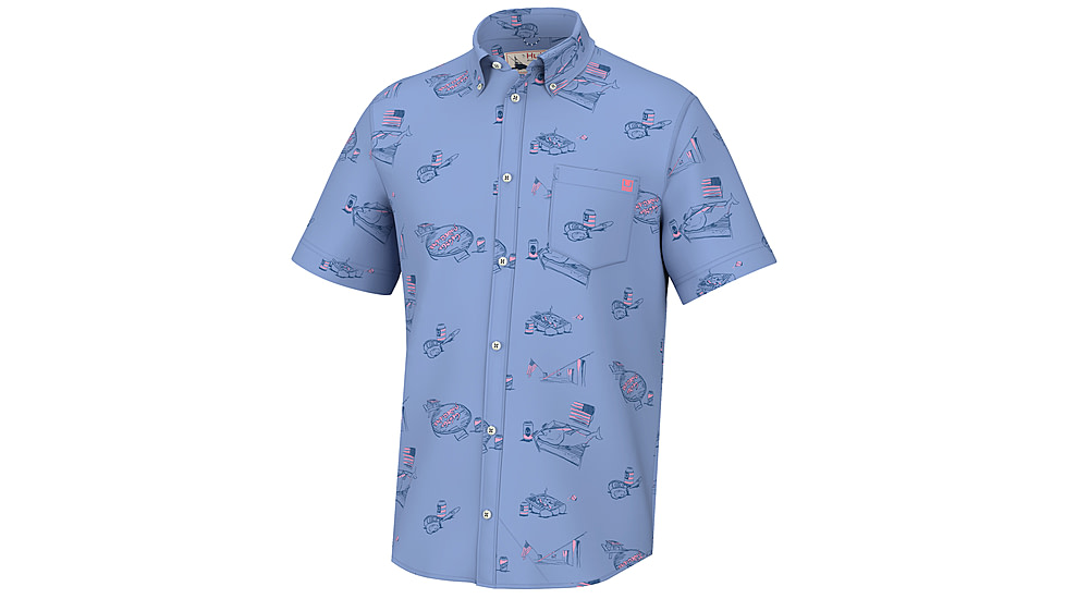HUK Performance Fishing Americookin Kona - Mens, Quiet Harbor, S, H1500198-445-S