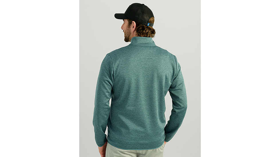 HUK Performance Fishing Cold Front 1/4 Zip Pullover - Mens, Nrth Atlnc Hthr, Large, H1300098-367-L