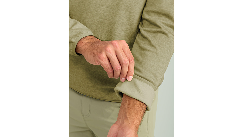 HUK Performance Fishing Cold Front 1/4 Zip Pullover - Mens, Overland Hthr, Medium, H1300098-368-M