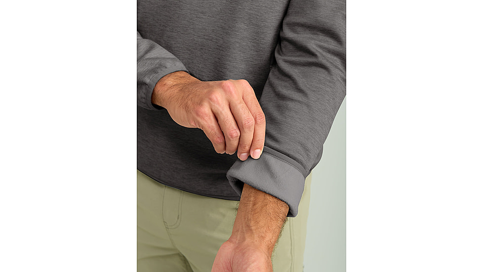 HUK Performance Fishing Cold Front 1/4 Zip Pullover - Mens, Volc Ash Hthr, 2XL, H1300098-015-XXL