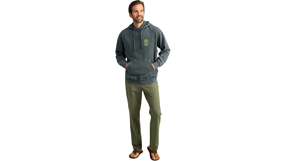 HUK Performance Fishing Cotton Fleece Graphic Hoodie - Mens, Volcanic Ash, 2XL, H1300103-013-XXL