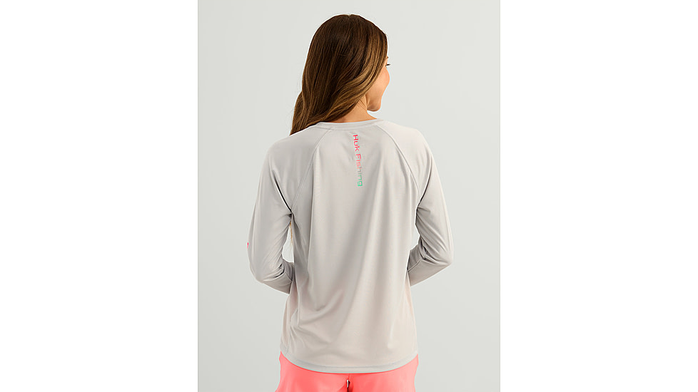 HUK Performance Fishing Fishing Pursuit Shirt - Womens, Harbor Mist2, Large, H6120109-035-L