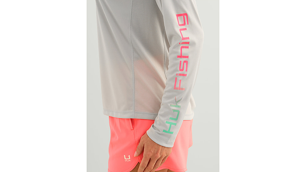 HUK Performance Fishing Fishing Pursuit Shirt - Womens, Harbor Mist2, Large, H6120109-035-L