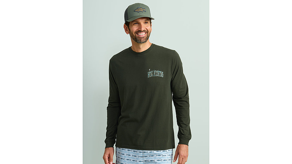 HUK Performance Fishing Graphic Long Sleeve Tee - Mens, Cypress Landing, Extra Large, H1000533-377-XL