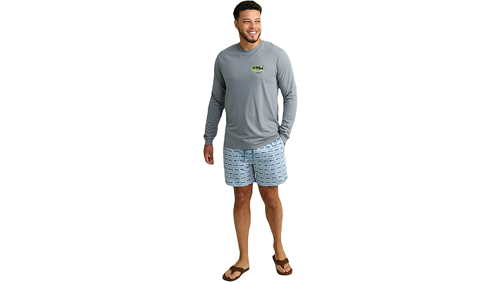 HUK Performance Fishing Graphic Long Sleeve Tee - Mens, Night Owl2, Large, H1000533-019-L