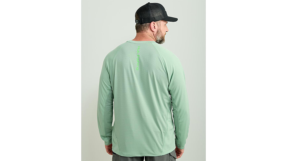 HUK Performance Fishing Huk Icon Crew Long Sleeve Shirt Fresh Salmon XL E13EC917, ATH1200573315XXL