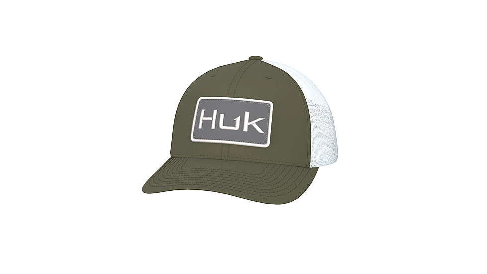 HUK Performance Fishing Huk Logo Trucker - Mens, Moss, 1, H3000460-316-1